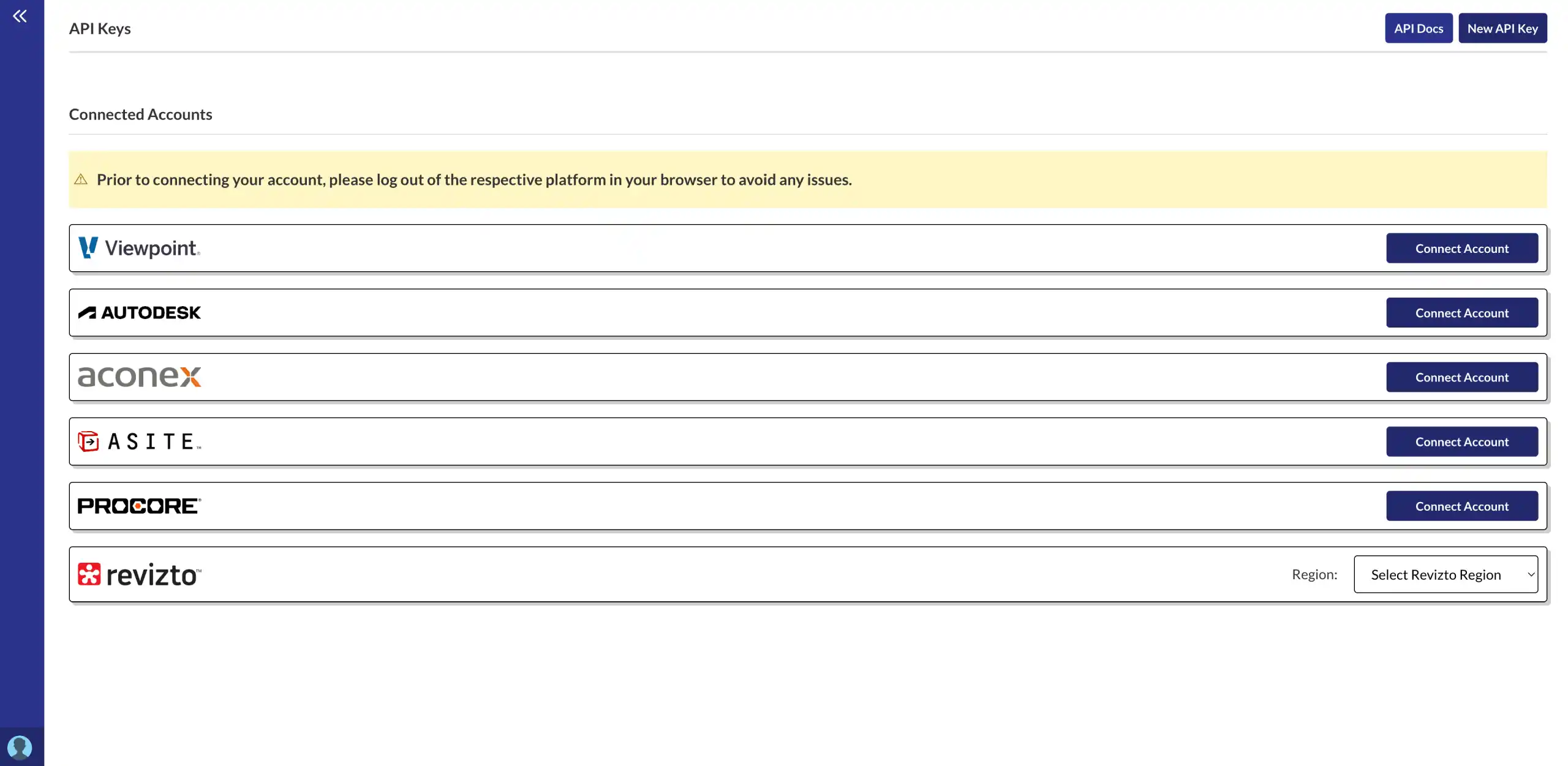 Step 1: Connect your account. image